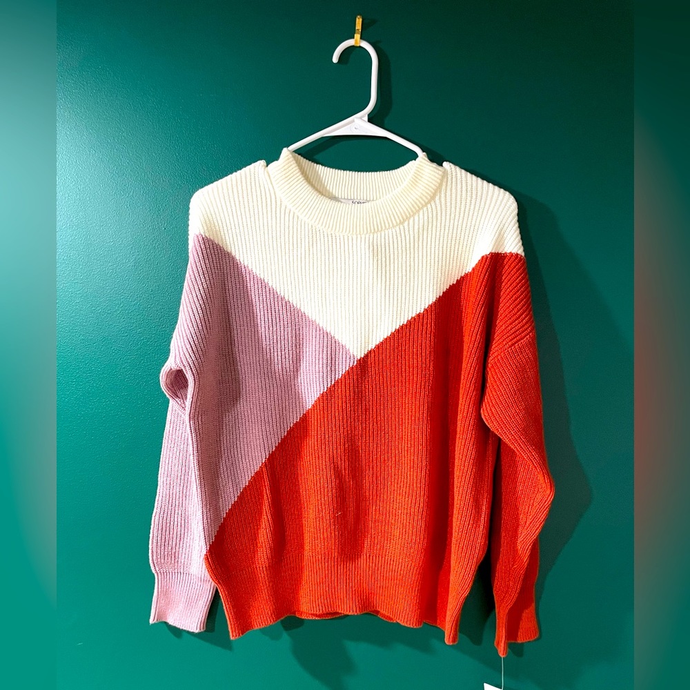 Sophie Rue Diagonal Colorblock Sweater